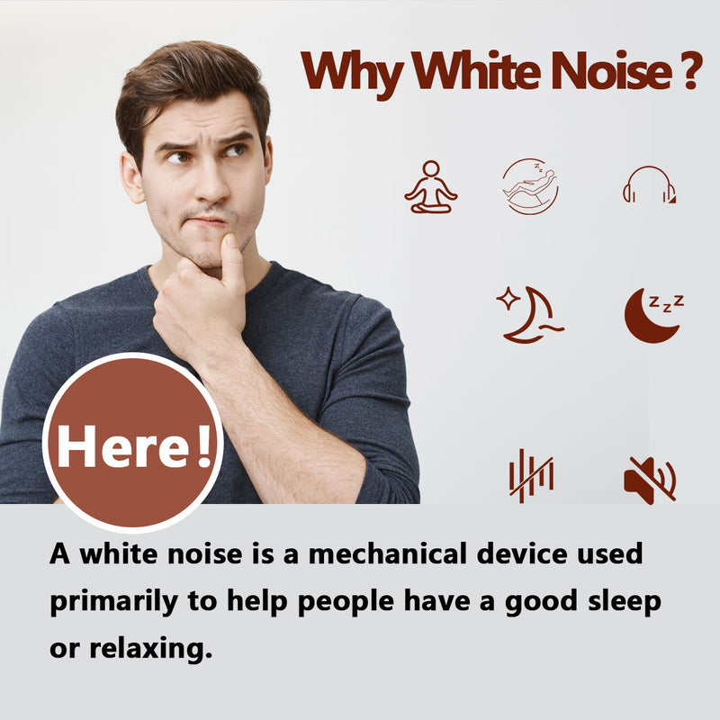 Magicteam Sound Machine for Baby Adult Sleep, White Noise Machine with 20 Non Looping Natural Soothing Sounds, Memory Function, 32 Volume Levels, AC/Usb Power & Sleep Timer