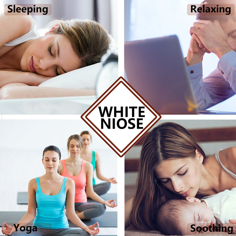 Magicteam Sound Machine for Baby Adult Sleep, White Noise Machine with 20 Non Looping Natural Soothing Sounds, Memory Function, 32 Volume Levels, AC/Usb Power & Sleep Timer